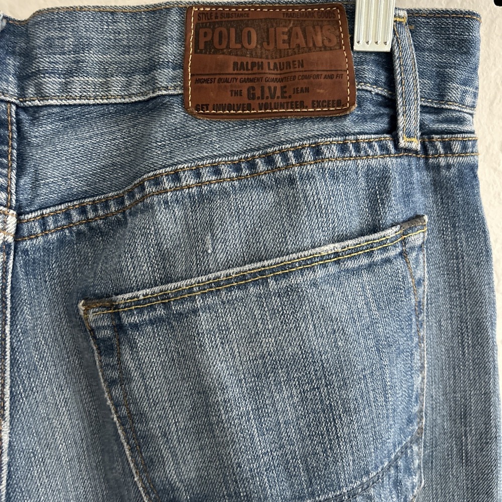 Ralph Lauren Polo 33 X 27 Y2k Jeans Townshend GIVE Jeans‎ Mid Rise Straight 90s